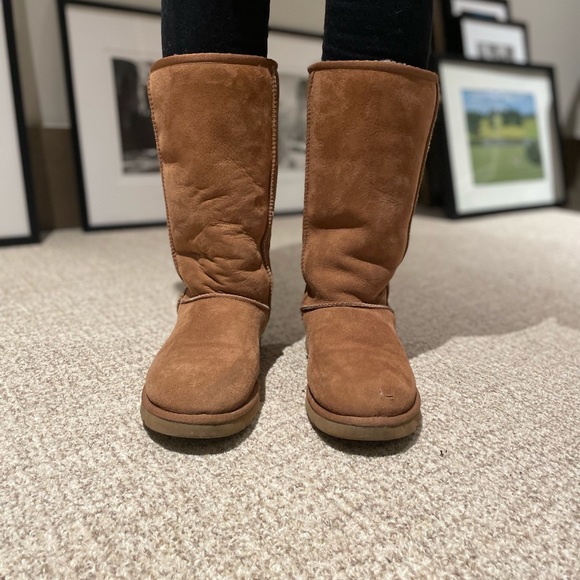 Ugg Classic Tall Tan Boot - Picture 3 of 7